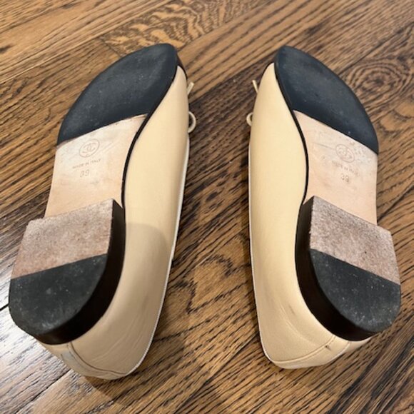 Chanel Lambskin Ballet Flats - Beige and Black 39 - Picture 7 of 7